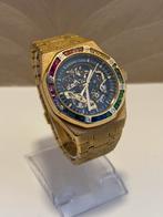AP Royal Oak Frosted Gold heren horloge, Ophalen of Verzenden, Gebruikt, Goud, Overige merken