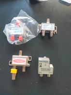 Diverse TV Splitters - Technetix, Qamtex, Braun Telecom, Ophalen of Verzenden, Gebruikt, Minder dan 2 meter, Tv-kabel