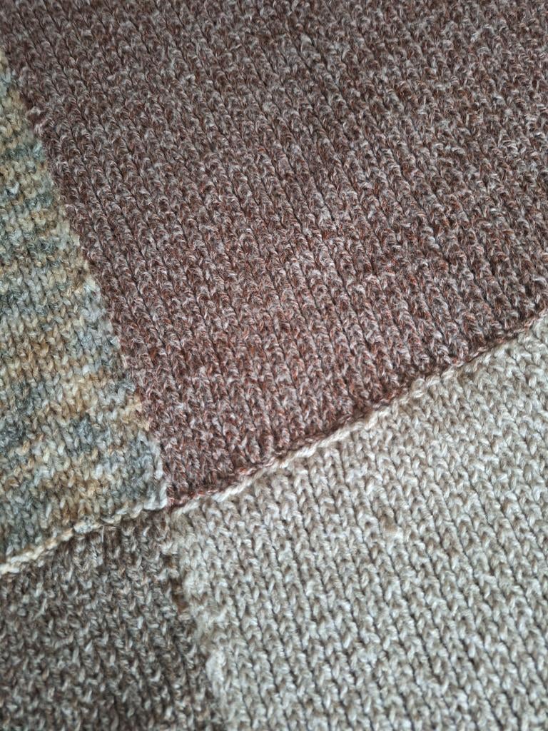 gebreide plaid, Huis en Inrichting, Woonaccessoires | Plaids en Woondekens, Ophalen of Verzenden, Nieuw
