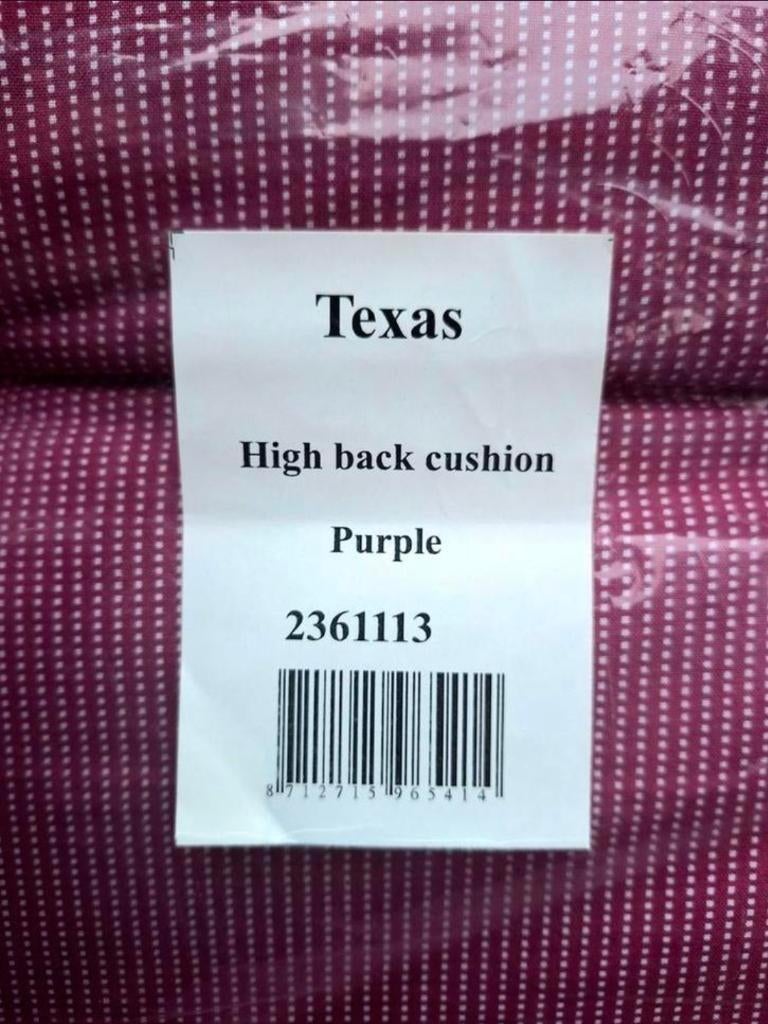 Twee nieuwe kussen hoge rug voor tuinstoelen, Ophalen, Nieuw, Textileen