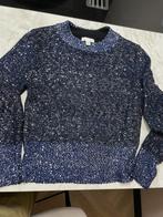 Glitter top maat M (38) H&M (in label staat L), Maat 38/40 (M), Blauw, Ophalen of Verzenden, Zo goed als nieuw