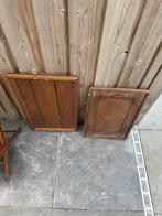 2 ouderwetse houten dienbladen, Ophalen of Verzenden