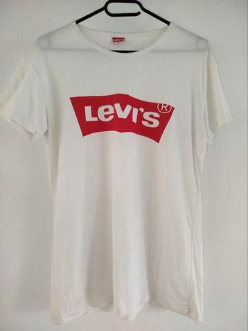 Levi's T-shirt White/Wit Large Groot beschikbaar voor biedingen
