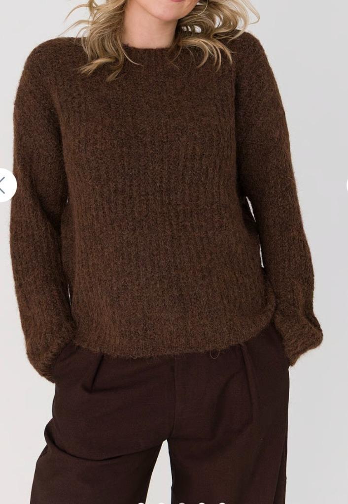 Anna van Toor nieuwe bruine trui maat S, Kleding | Dames, Truien en Vesten, Nieuw, Maat 38/40 (M), Bruin, Ophalen of Verzenden