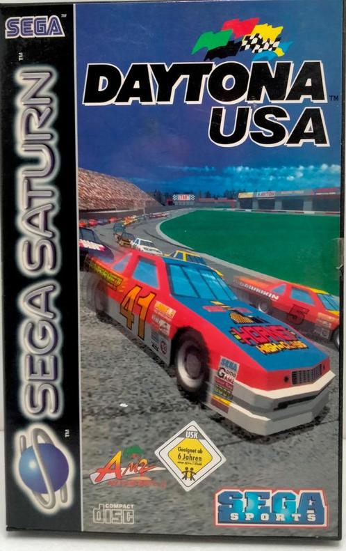 Daytona USA - Sega Saturn, Video Game, met boekje, Spelcomputers en Games, Games | Sega, Gebruikt, Overige modellen, Racen en Vliegen