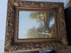 Schilderij met barok lijst, Antiek en Kunst, Ophalen of Verzenden