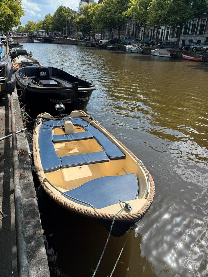 Elektrische Sloep - Ideaal voor Grachten, Watersport en Boten, Motorboten en Motorjachten, Gebruikt, Polyester, Tot 6 meter, Elektrisch