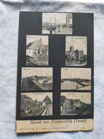 Antieke gebruikte ansichtkaart Oudeschild Texel, rondom 1900, Verzamelen, Ansichtkaarten | Nederland, Ophalen of Verzenden, Voor 1920