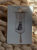 Poezen katten hangmand met kussen en kattenbak, Dieren en Toebehoren, Kattenmanden, Ophalen of Verzenden, Zo goed als nieuw, Katoen