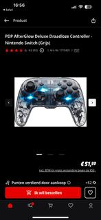 PDP AfterGlow Deluxe Draadloze Controller - Nintendo Switch!, Ophalen of Verzenden, Zo goed als nieuw, Switch, Overige controllers
