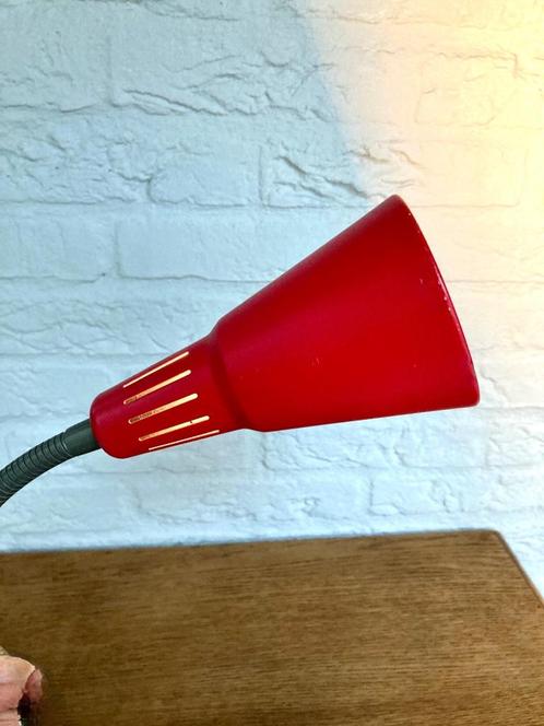Ikea Kvart V0401, rode klemspot.Vintage jaren 90, Huis en Inrichting, Lampen | Tafellampen, Gebruikt, Minder dan 50 cm, Metaal