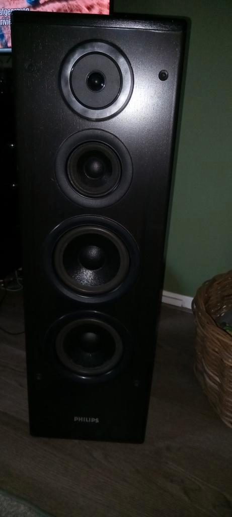 Philips FB 820 Luidspreker - Vintage topper!, Audio, Tv en Foto, Luidsprekers, Gebruikt, Front, Rear of Stereo speakers, 60 tot 120 watt
