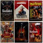 Marlboro sigaretten cowboy relief reclamebord van metaal, Verzamelen, Merken en Reclamevoorwerpen, Reclamebord, Info@deconoord.nl