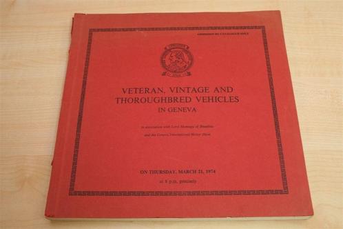 Veteran & Vintage Auto's — Christie's Veiling Genève [1974, Boeken, Auto's | Boeken, Gelezen, Ophalen of Verzenden