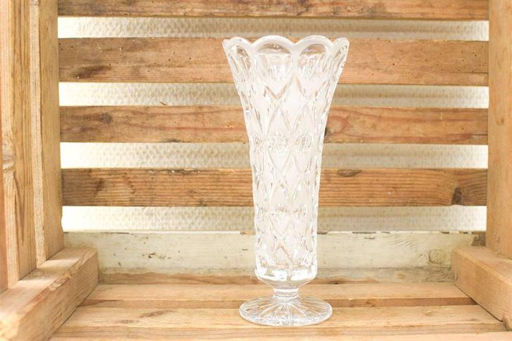 Glazen vaas 49644, Tuin en Terras, Tuinvazen, Gebruikt, Ophalen of Verzenden