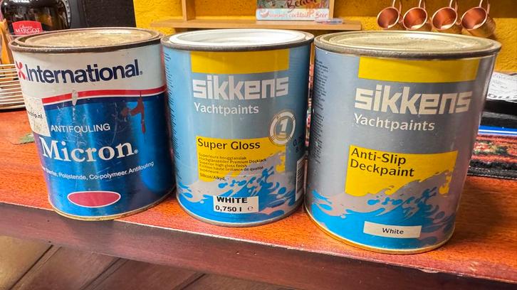 Bootverf en Antifouling - Sikkens & International, Watersport en Boten, Accessoires en Onderhoud, Gebruikt, Verven, Ophalen