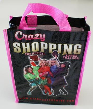 Crazy Shopping musical tas / goodiebag (leeg), NIEUW. beschikbaar voor biedingen