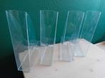 4 Transparante Tijdschriftenhouders, Ophalen of Verzenden, Gebruikt