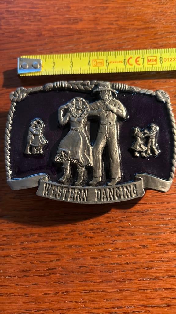 Buckle riemgesp country en line dancing incl verz, Verzenden, Zo goed als nieuw, Overige kleuren, Minder dan 95 cm