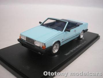 Volvo 760 GLE Mellberg Cabriolet 1985 Blauw 1/43 Autocult beschikbaar voor biedingen