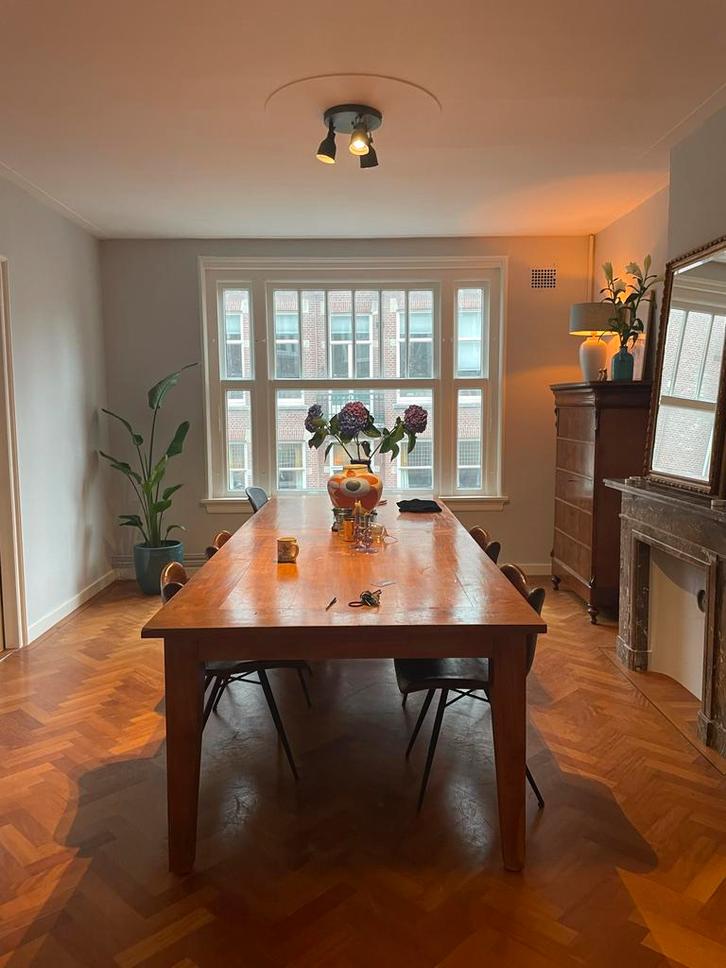 Robuuste Mahonie Eettafel 320x120 - 12 Personen, Huis en Inrichting, Tafels | Eettafels, Zo goed als nieuw, 100 tot 150 cm, 200 cm of meer