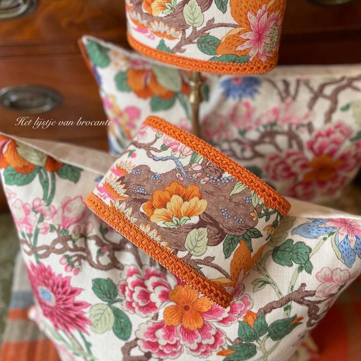 Engelse SET lampenkapjes GP&J Baker Little Magnolia, Huis en Inrichting, Lampen | Lampenkappen, Nieuw, Minder dan 25 cm, Rond