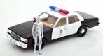 Dodge monaco film terminator modelauto met figuur 1:18, Ophalen of Verzenden, Nieuw, Auto, Overige merken