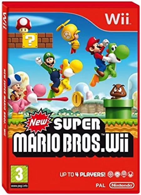 Nintendo Wii new super mario bros, Spelcomputers en Games, Games | Nintendo Wii U, Zo goed als nieuw, Avontuur en Actie, 3 spelers of meer