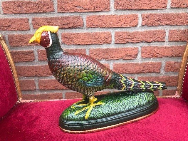 mooi metalen beeld/ deurstop, FAZANT, Antiek en Kunst, Kunst | Beelden en Houtsnijwerken, Ophalen of Verzenden
