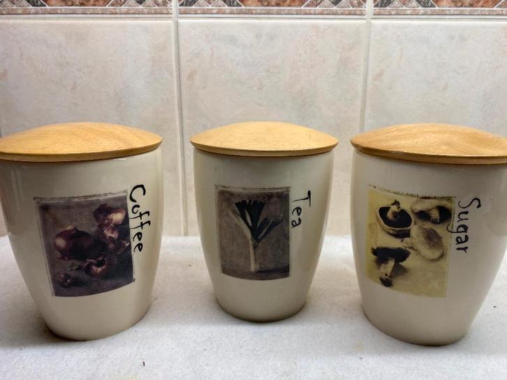 Engelse Voorraad Potten Set Cloverleaf (1), Antiek en Kunst, Curiosa en Brocante, Ophalen of Verzenden