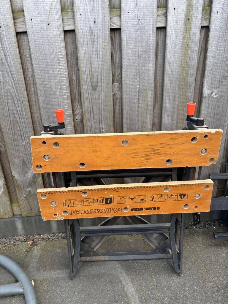 Gebruikte Black & Decker Workmate 536 Werkbank, Doe-het-zelf en Verbouw, Werkbanken, Ophalen, Gebruikt, 70 tot 120 cm, Inklapbaar