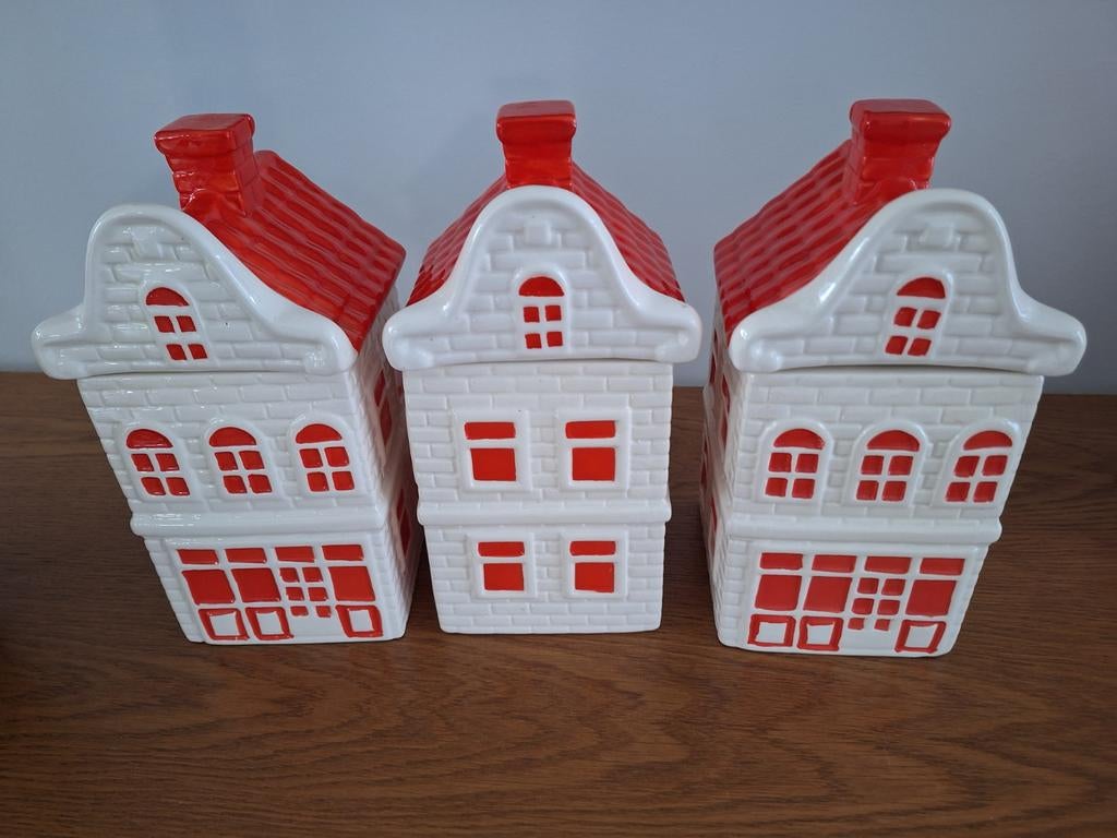 3 kerst voorraadpotten NIEUW, Ophalen of Verzenden, Nieuw