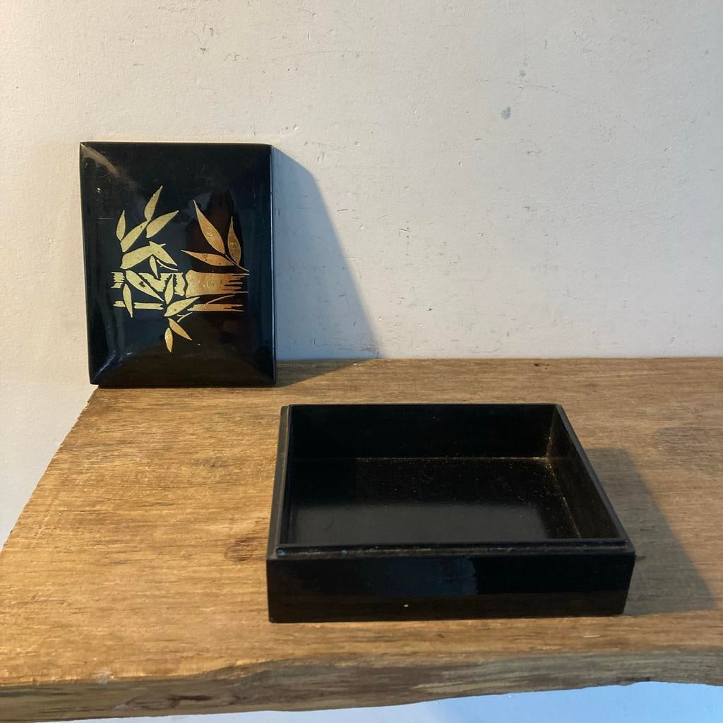 Japans doosje met bamboe decoratie, Antiek en Kunst, Ophalen of Verzenden