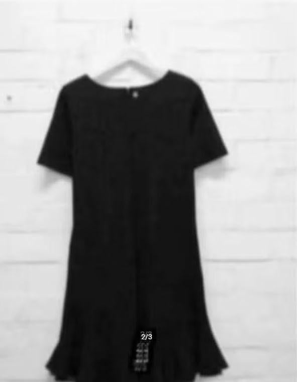 Twinset - Mooie Jurk met ruffle rand maat S - Nieuw TWIN SET, Twinset, Zwart, Nieuw, Ophalen of Verzenden