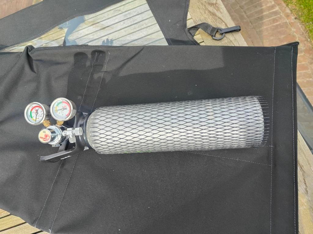 CO2 fles met toebehoren., Ophalen of Verzenden