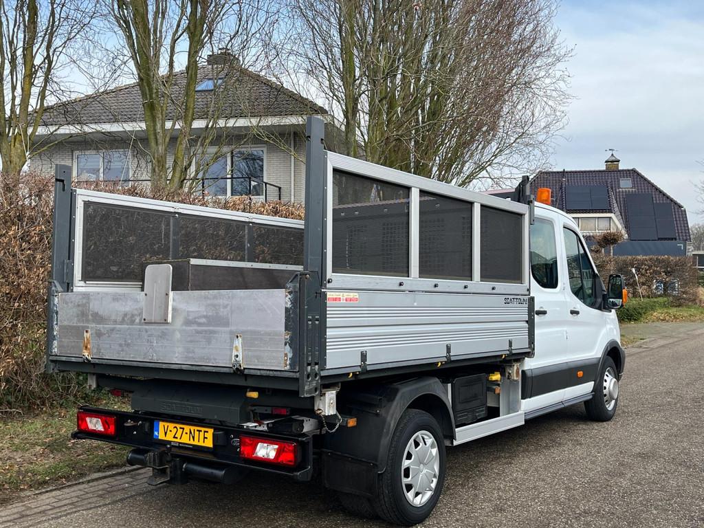 Ford Transit 350 2.2 125PK DC driezijdige kipper | dubbelluc, Auto's, 13 km/l, Euro 5, Gebruikt, 4 cilinders