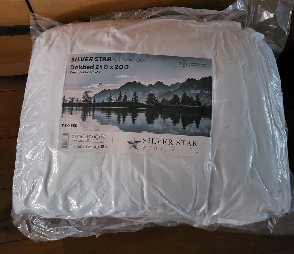 Silverstar all season dekbed 240 x 200 nieuw, Wit, Ophalen of Verzenden, Deken of Dekbed, Nieuw