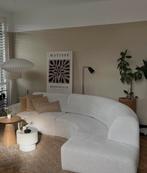 Halfronde hoekbank wit, Huis en Inrichting, Banken | Bankstellen, Ophalen, Zo goed als nieuw, Vierpersoons of meer