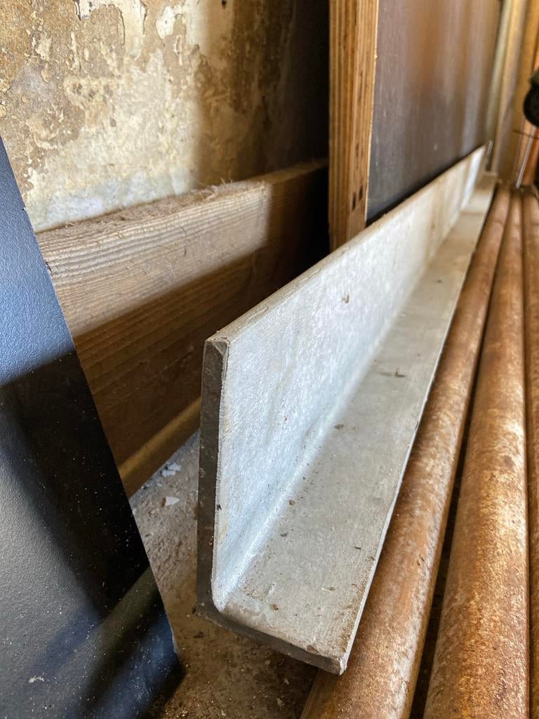 Gegalvaniseerd Metalen L-profiel / Hoeklijn, Doe-het-zelf en Verbouw, Metalen, Ophalen, Nieuw, IJzer