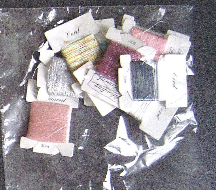 Borduurgaren op kaartjes € 1,50, Hobby en Vrije tijd, Kaarten | Zelf maken, Verzenden, Gebruikt, Overige thema's, Overige typen