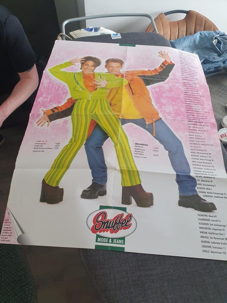 Te koop reclame poster met Ferrie Somogyi en Sabine Koning, Ophalen of Verzenden, A1 t/m A3