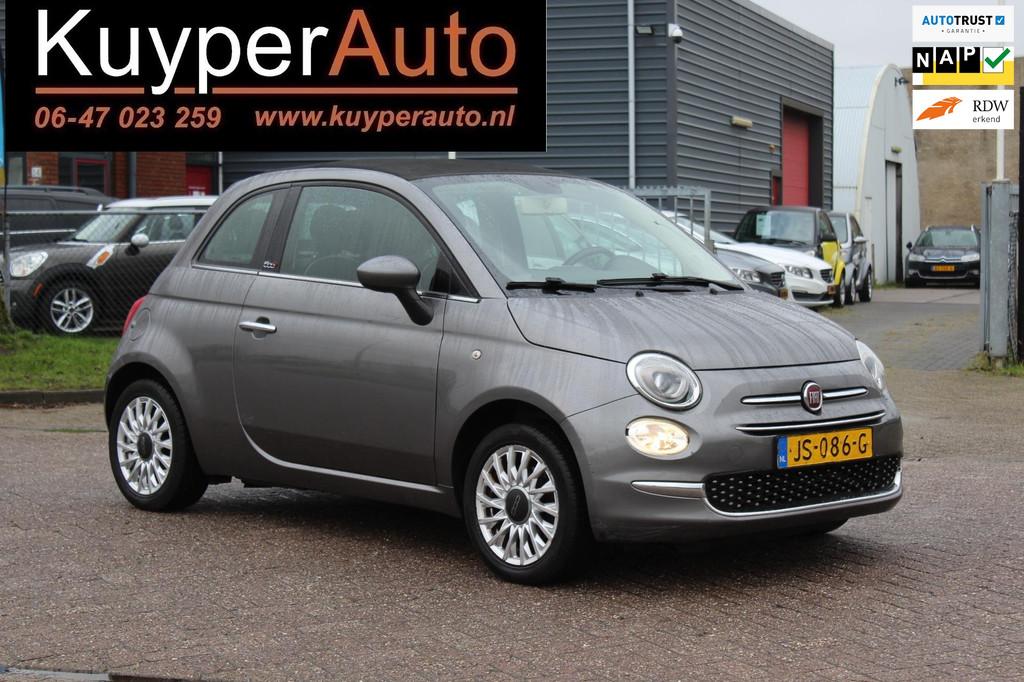 Fiat 500 C 0.9 TwinAir Turbo Lounge nap cabrio multimedia, Gebruikt, Cabriolet, Origineel Nederlands, Bedrijf