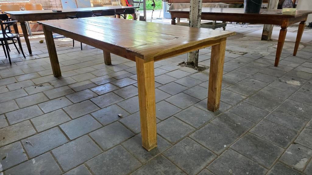 240 cm lange boerentafel mooi geleefd blad, 200 cm of meer, Nb, Nb, Mb