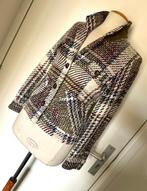 Jasje Mos Mosh Maat 36 38 bordeaux creme blauw ruit jas, MOS MOSH, Overige kleuren, Ophalen of Verzenden, Zo goed als nieuw