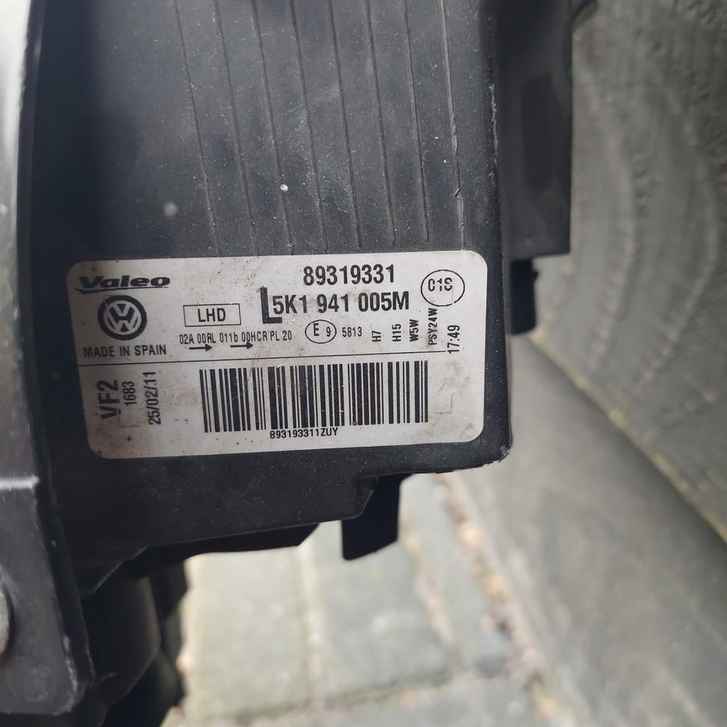 Koplampen volkswagen  Golf 6, Auto-onderdelen, Ophalen of Verzenden, Gebruikt, Volkswagen