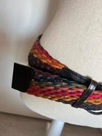 Gevlochten Leren Riem - Kleurrijk en Stijlvol, Overige kleuren, 3 tot 5 cm, Echt leder, 90 tot 100 cm