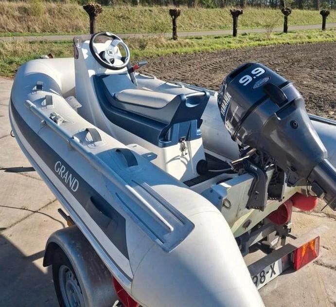 Luxe Grand S300 RIB – Tender Yamaha 9.9 PK met Elektr. Start, Watersport en Boten, Rubberboten, Overige merken, Ophalen of Verzenden