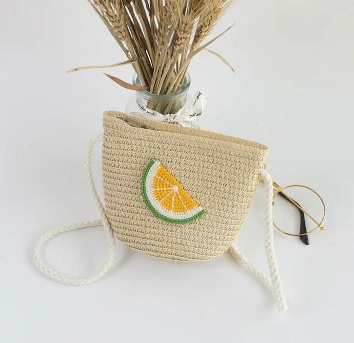 Stro tasje voor kinderen met ritssluiting, Kinderen en Baby's, Kindermode-accessoires, Nieuw, Ophalen of Verzenden