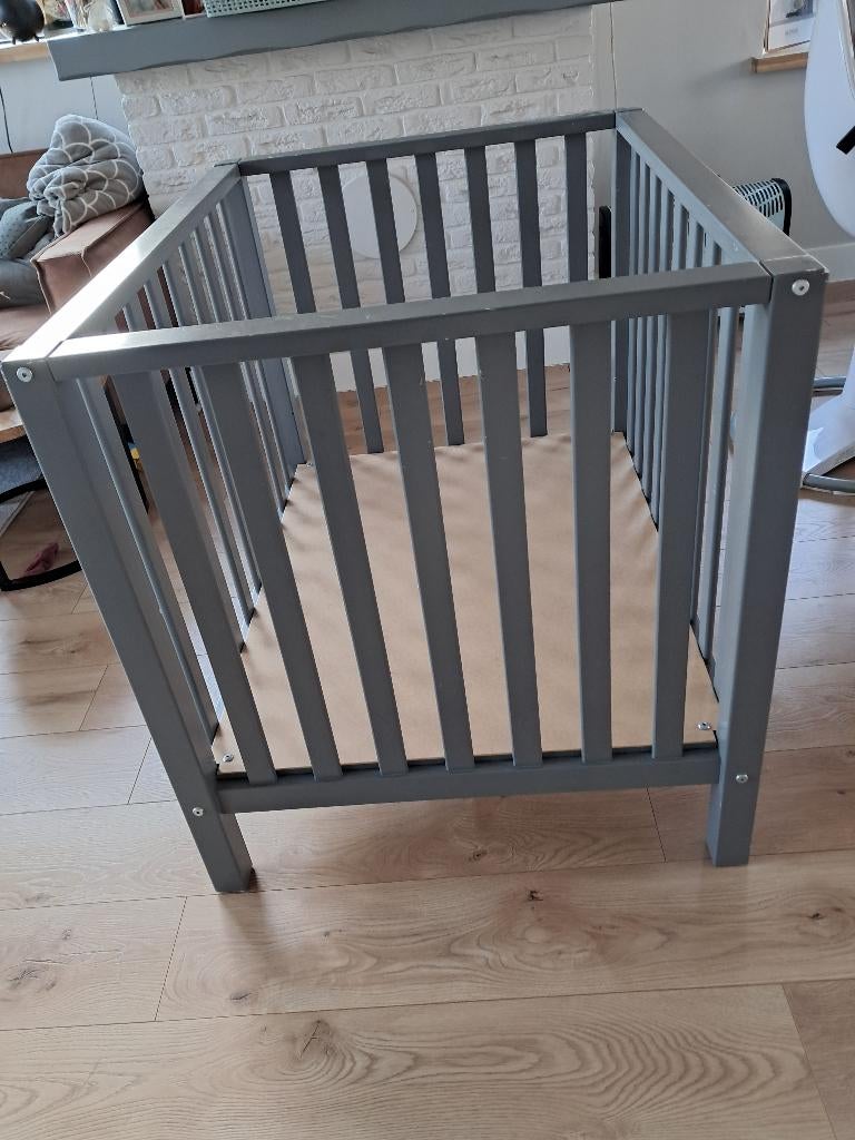 Grijze Box, Kinderen en Baby's, Boxen, Ophalen, Gebruikt, Rechthoekig, In hoogte verstelbaar