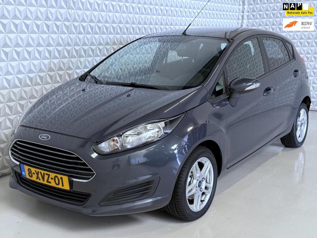 Ford Fiesta 1.0 Titanium 5drs Airco Clima Nieuw-model! (2013, Auto's, Voorwielaandrijving, 525 kg, Start-stop-systeem, Blauw